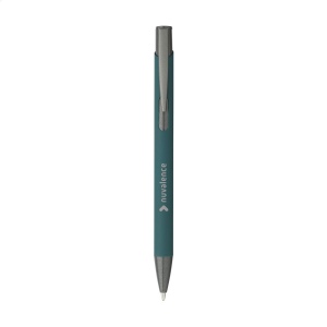 Stylo à bille à encre bleue avec un corps en aluminium recyclé 11