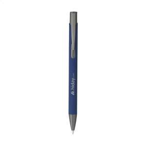 Stylo à bille à encre bleue avec un corps en aluminium recyclé 13