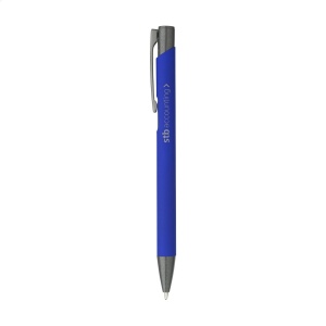 Stylo à bille à encre bleue avec un corps en aluminium recyclé 3