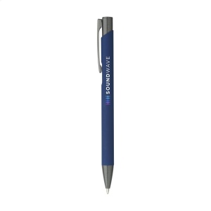 Stylo à bille à encre bleue avec un corps en aluminium recyclé 7