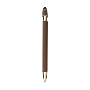 Stylo à bille à encre bleue avec corps en aluminium recyclé et alliage de cuivre 17
