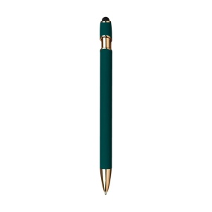 Stylo à bille à encre bleue avec corps en aluminium recyclé et alliage de cuivre 15