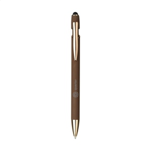 Stylo à bille à encre bleue avec corps en aluminium recyclé et alliage de cuivre 5