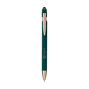 Stylo à bille à encre bleue avec corps en aluminium recyclé et alliage de cuivre 3