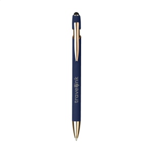 Stylo à bille à encre bleue avec corps en aluminium recyclé et alliage de cuivre 4