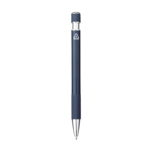 Stylo à bille à encre bleue avec corps en aluminium 100% recyclé 8