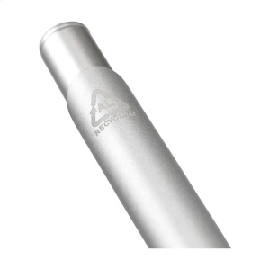 Stylo à bille bleu avec un corps du stylo composé à 100% d'aluminium recyclé 25