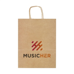 Sac cadeau solide en papier (80 g/m²) au format A4, idéal pour les promotions, les salons ou comme emballage de magasin 7