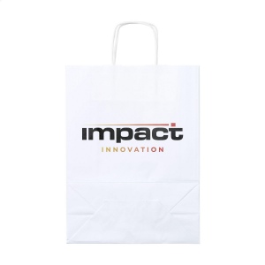 Sac cadeau solide en papier (80 g/m²) au format A4, idéal pour les promotions, les salons ou comme emballage de magasin 8