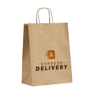 Sac cadeau solide en papier (80 g/m²) au format A4, idéal pour les promotions, les salons ou comme emballage de magasin 3
