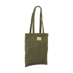 Sac cabas à longues anses, fabriqué en polyester velours côtelé recyclé (270 g/m²) 9