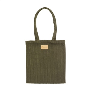 Sac cabas à longues anses, fabriqué en polyester velours côtelé recyclé (270 g/m²) 14