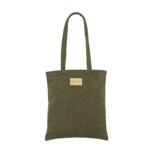 Sac cabas à longues anses, fabriqué en polyester velours côtelé recyclé (270 g/m²) 4