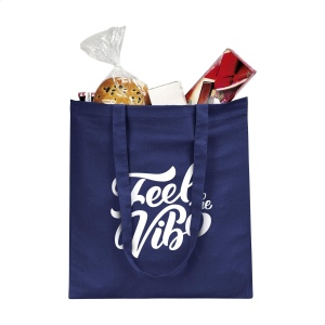 Sac shopping avec de longues anses, en 100% coton tissage solide (120 g/m²) 25