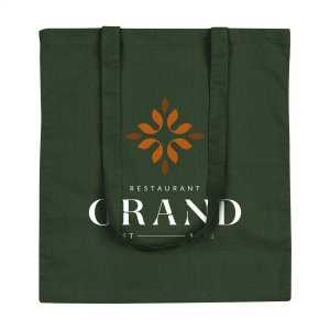 Sac shopping avec de longues anses, en 100% coton tissage solide (120 g/m²) 37