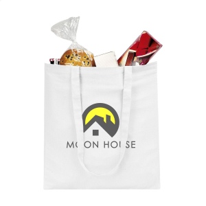 Sac shopping avec de longues anses, en 100% coton tissage solide (120 g/m²) 20