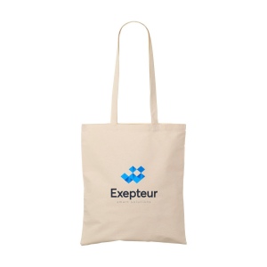 Sac shopping avec de longues anses, en 100% coton tissage solide (120 g/m²) 3