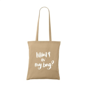 Sac shopping avec de longues anses, en 100% coton tissage solide (120 g/m²) 6