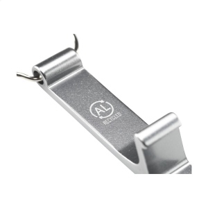 Porte-clés avec décapsuleur léger en 100% aluminium recyclé certifié GRS servir de support pour téléphone 17