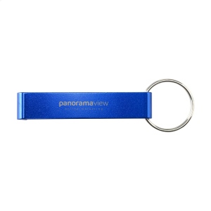 Porte-clés avec décapsuleur léger en 100% aluminium recyclé certifié GRS servir de support pour téléphone 9