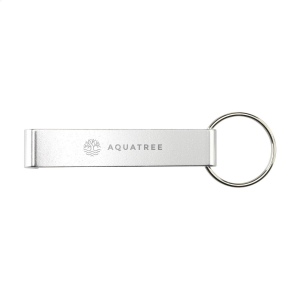 Porte-clés avec décapsuleur léger en 100% aluminium recyclé certifié GRS servir de support pour téléphone 11