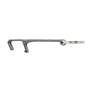Porte-clés avec décapsuleur léger en 100% aluminium recyclé certifié GRS servir de support pour téléphone 12