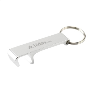 Porte-clés avec décapsuleur léger en 100% aluminium recyclé certifié GRS servir de support pour téléphone 6