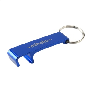 Porte-clés avec décapsuleur léger en 100% aluminium recyclé certifié GRS servir de support pour téléphone 4