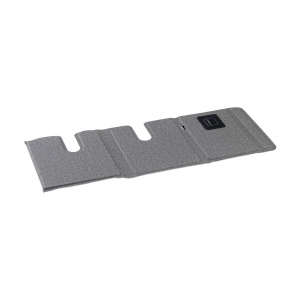 Chargeur magnétique sans fil 3-en-1 de 15W en ABS recyclé et PU recyclé avec un motif gris mélangé 5