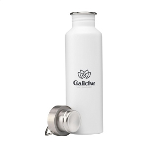 Bouteille d'eau à simple paroi, étanche, avec bouchon à vis et anneau de transport 8