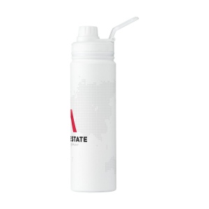 Bouteille d'eau mince à simple paroi en acier inoxydable recyclé