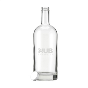 Bouteille d'eau en verre élégante avec bouchon à vis et une base solide 4