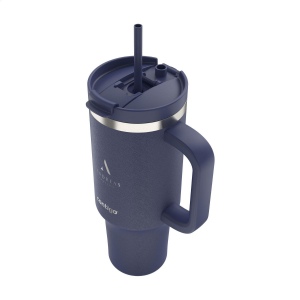 Grand gobelet Contigo® à double paroi en acier inoxydable avec une poignée en plastique généreuse 3