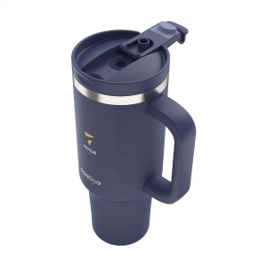 Grand gobelet Contigo® à double paroi en acier inoxydable avec une poignée en plastique généreuse 4