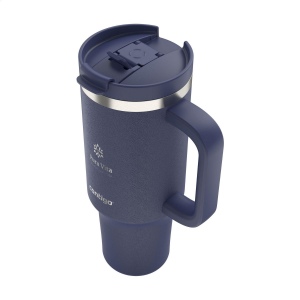 Grand gobelet Contigo® à double paroi en acier inoxydable avec une poignée en plastique généreuse 5