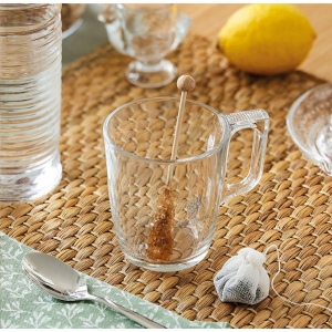 Verre intemporel et résistant à la chaleur avec une large anse, parfait pour le thé ou le café 3