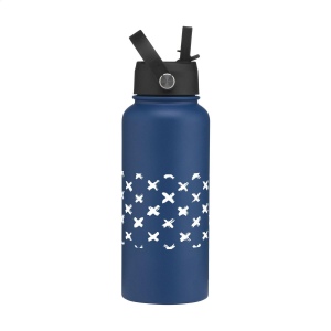 Bouteille d'eau/bouteille isotherme robuste à double paroi et étanche en acier inoxydable recyclé 3
