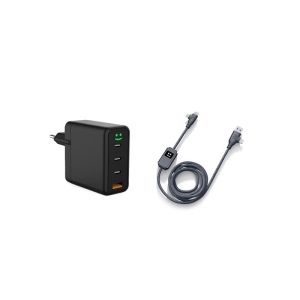 Pack Allure 100W - Pack composé d'un câble Allure et une prise Smile GaN 3