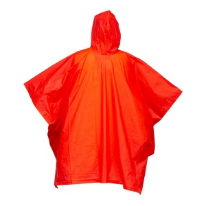 Poncho imperméable en PVC (400 gr), dans une poche. Taille unique 12