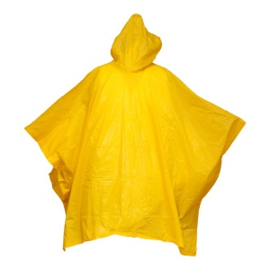 Poncho imperméable en PVC gauffré (260 gr), dans une poche transparente. Taille unique 8