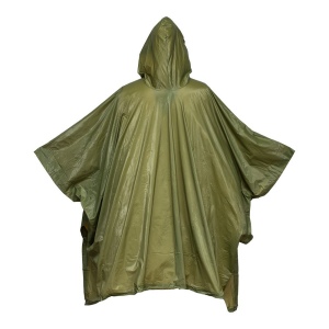 Poncho imperméable en PVC gauffré (260 gr), dans une poche transparente. Taille unique 10