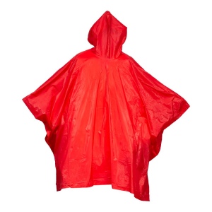 Poncho imperméable en PVC gauffré (260 gr), dans une poche transparente. Taille unique 12