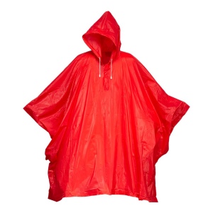 Poncho imperméable en PVC gauffré (260 gr), dans une poche transparente. Taille unique 5