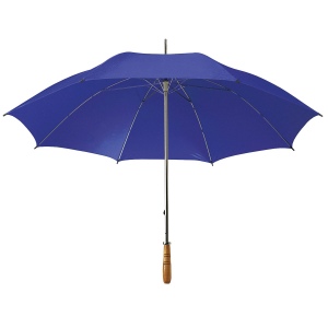 Parapluie Golf , fût en métal, poignée en bois