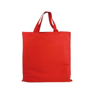 Shopper en coton 135 g/m, anses courtes 17