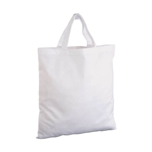 Shopper en coton 135 g/m, anses courtes 24