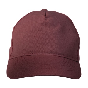 Casquette en coton, 5 panneaux, avec visières de 2 mm d'épaisseur et anneaux brodés, ferme 23