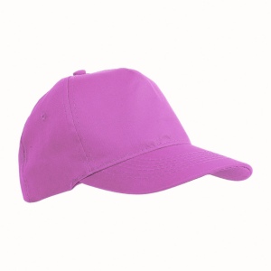 Casquette en coton, 5 panneaux, avec visières de 2 mm d'épaisseur et anneaux brodés, ferme 4