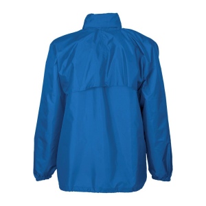 Veste coupe-vent en polyester 190T avec capuche pliable avec fermeture éclair, pliable en 6
