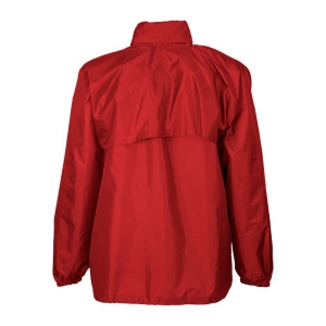 Veste coupe-vent en polyester 190T avec capuche pliable avec fermeture éclair, pliable en 13